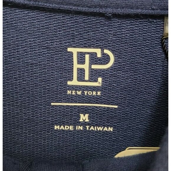 NEW EP New York Women's Long Sleeve 1/4 Snap Button Performance Pullover Blue M - Picture 5 of 12